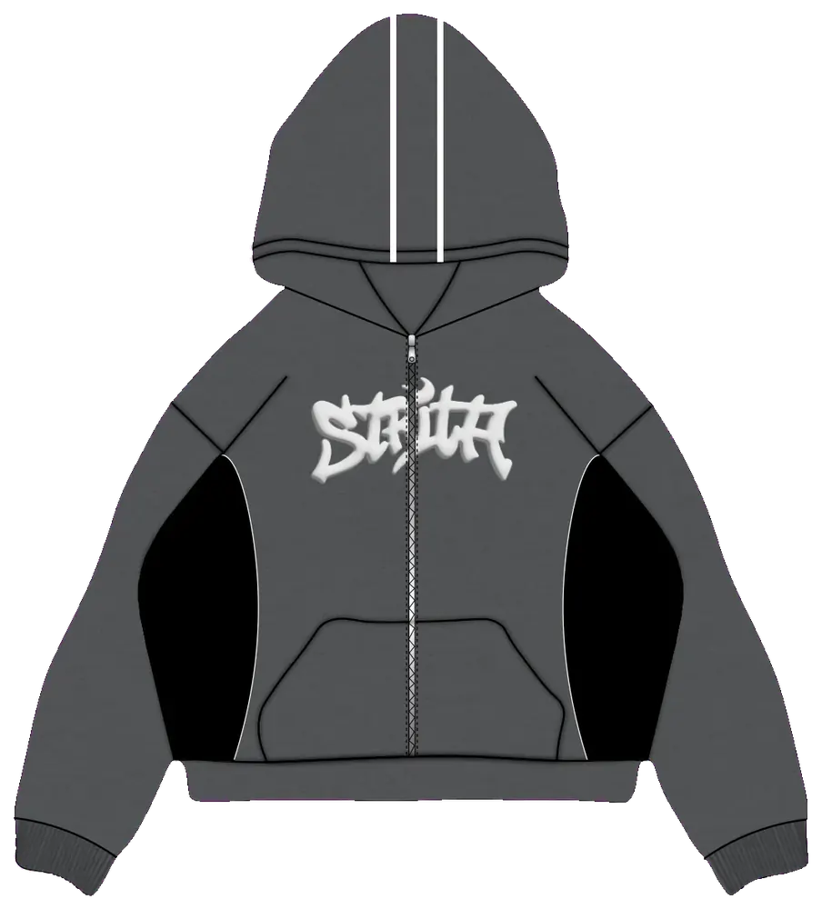 STRITA STEEL SUIT hoodie, front